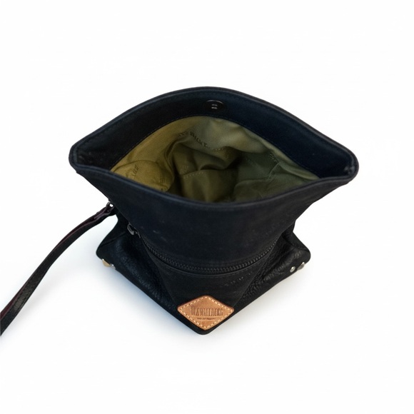 MZ Wallace Studded Leather Clutch/Wristlet - Picture 3 of 4